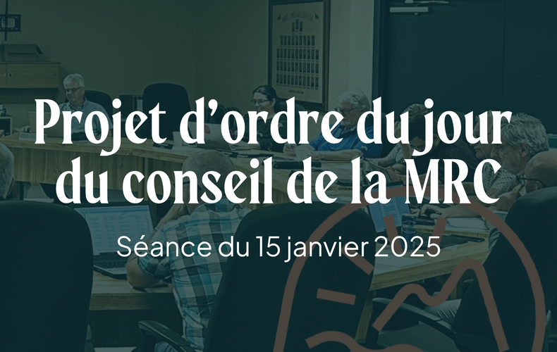 Prochaine séance du Conseil de la MRC