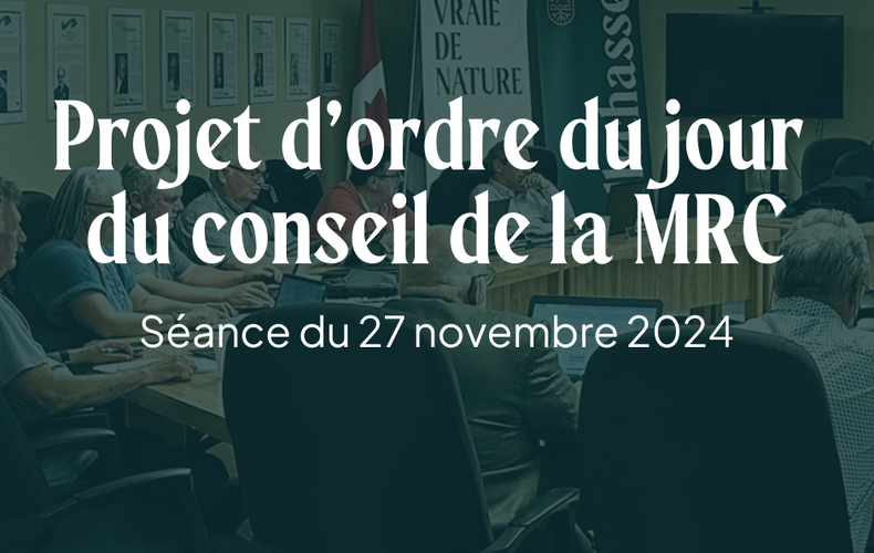 Prochaine séance du Conseil de la MRC